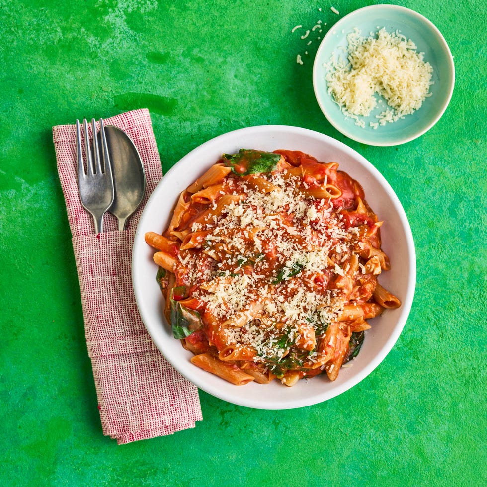 tuna penne arrabbiata