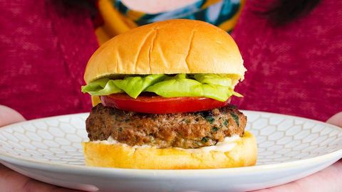 preview for These Turkey Burgers Are Perfect For Potluck Season