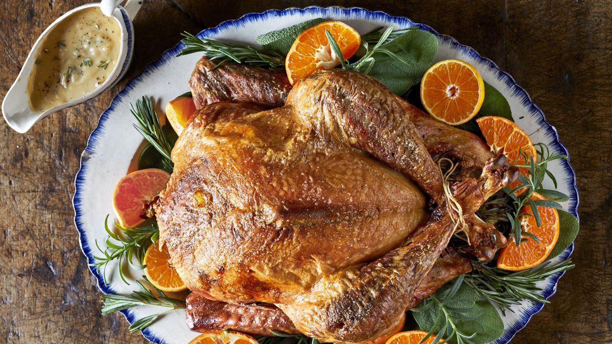 Roast Turkey from Frozen Recipe [VIDEO] - Dinner, then Dessert