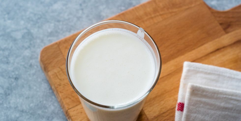 turkish drink ayran or kefir / buttermilk made with yogurt.