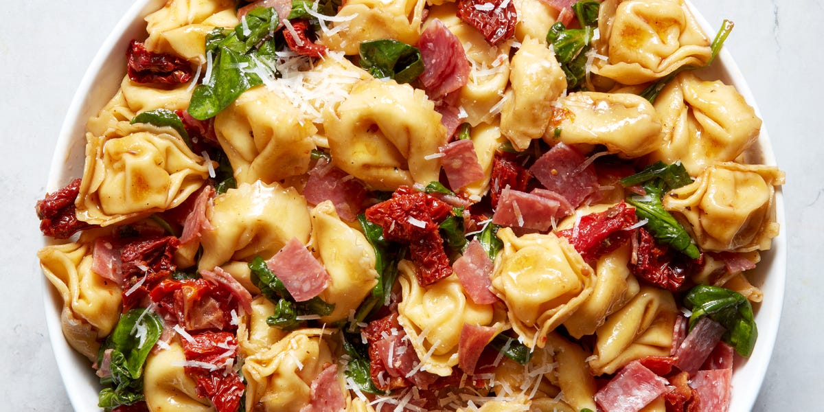 preview for Tuscan Tortellini Salad Is The Upgrade Pasta Salad Needs