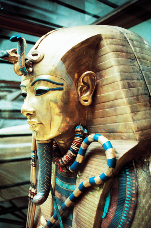 tutankhamen third burial mask turquoise