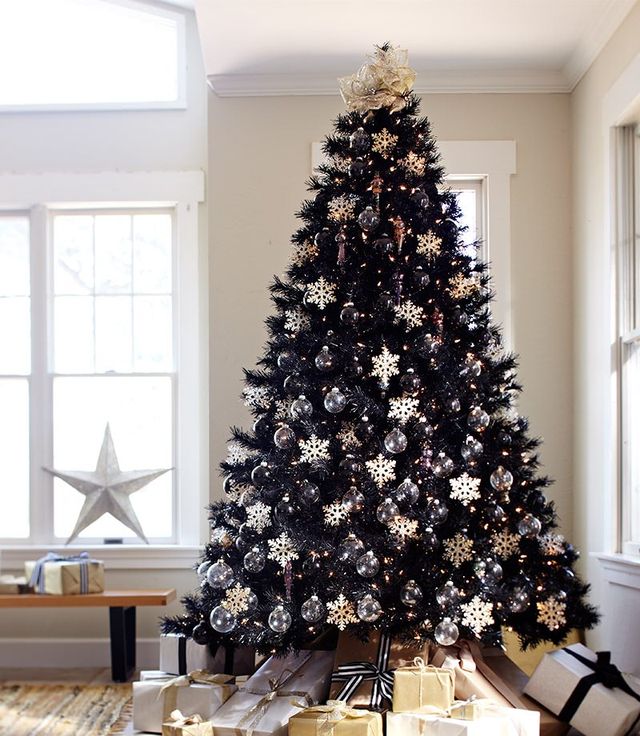 30 Best Black Christmas trees ideas  black christmas trees, black  christmas, christmas tree decorations