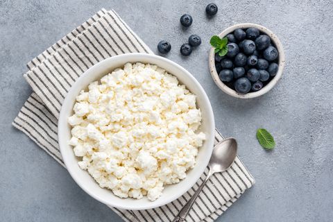 cottage cheese or curd cheese