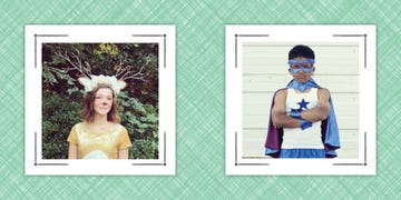 halloween costumes for tween girls and boys, including deer and superhero