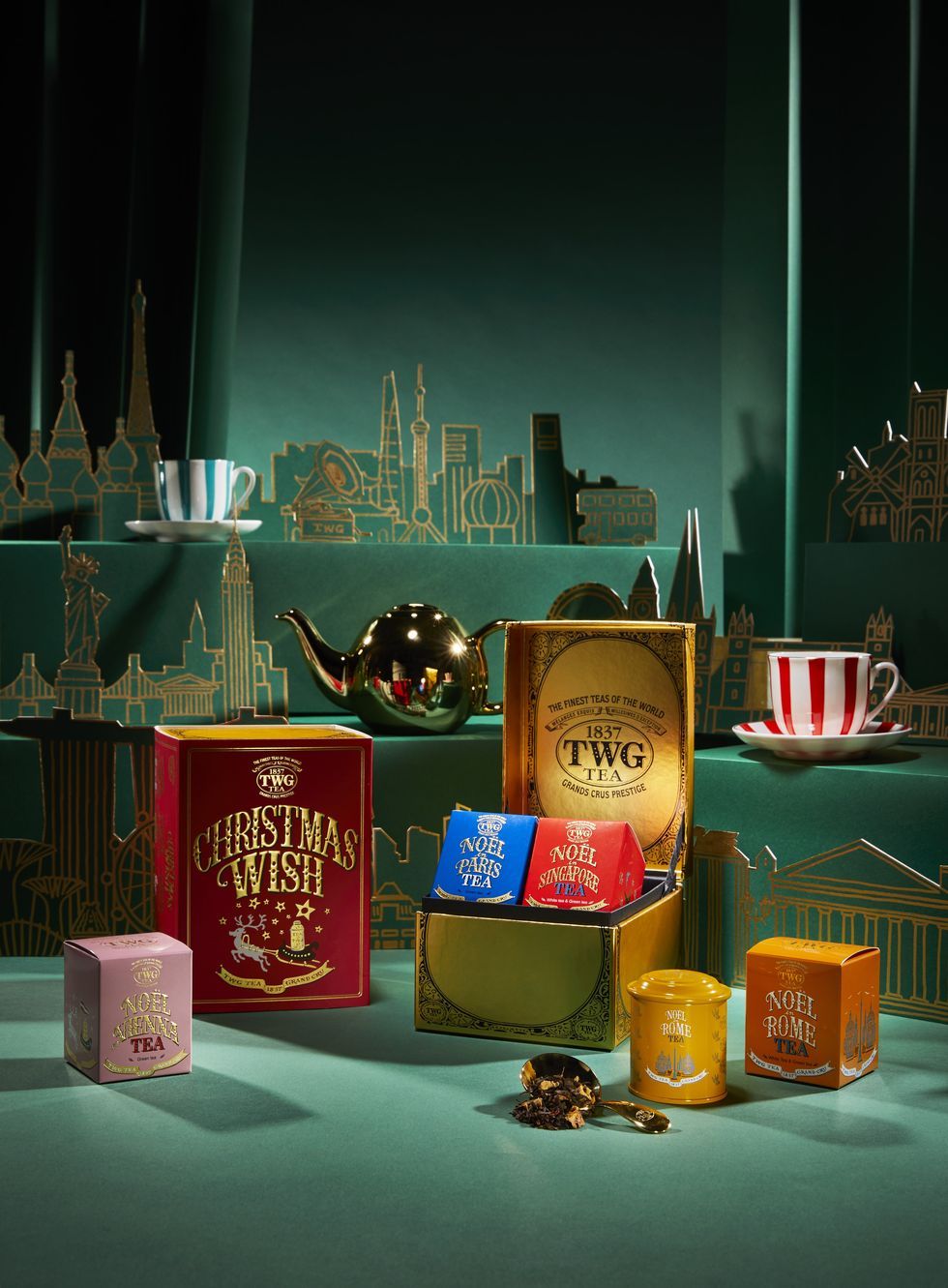 TWG Tea推出聖誕茗茶音樂禮盒！茶香馬卡龍、經典聖誕木柴
