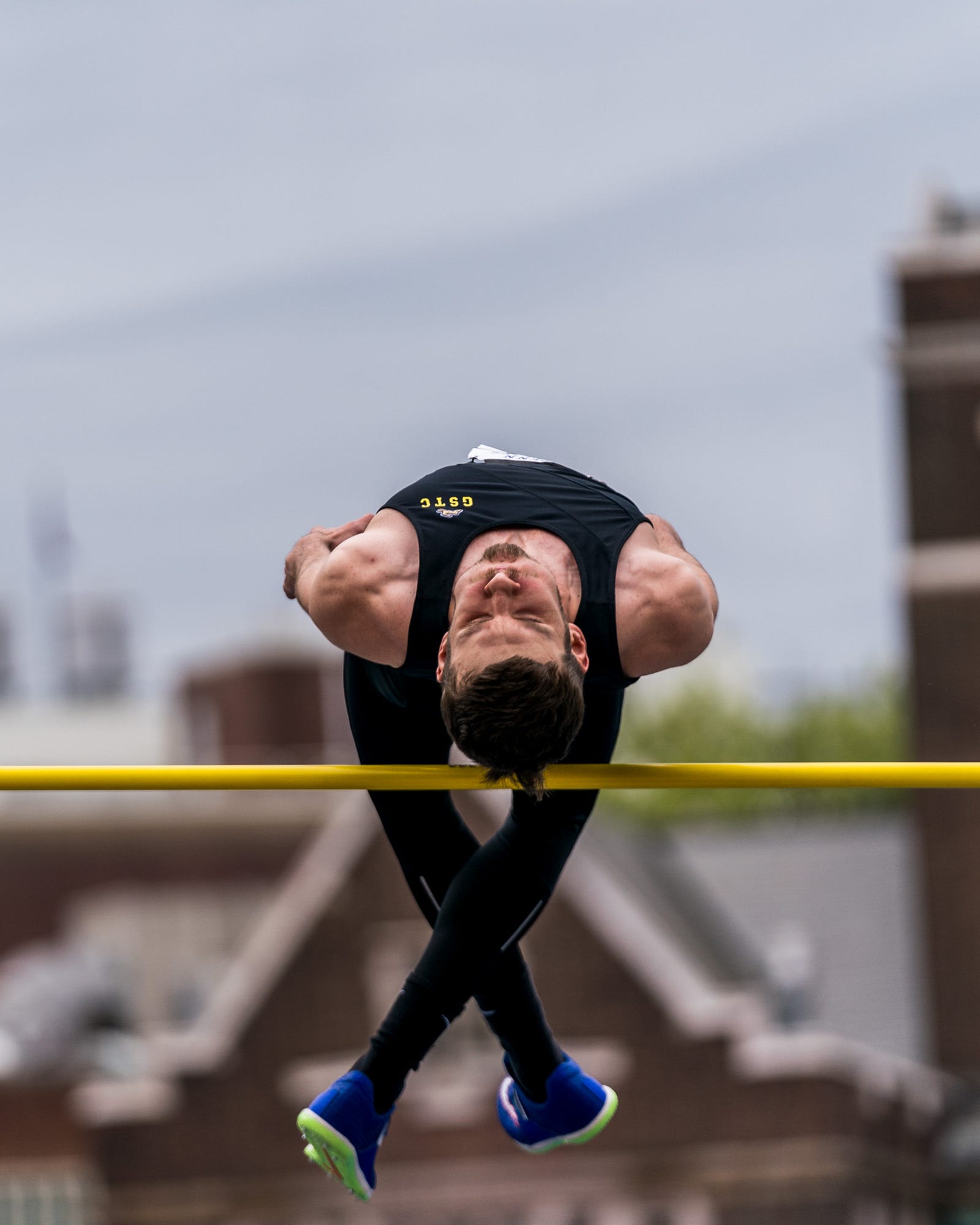 RWD a person jumping over a bar