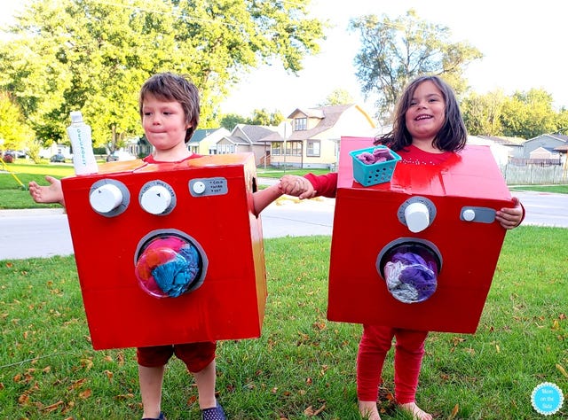 Washer and Dryer Amazon Boxtume Halloween Costume