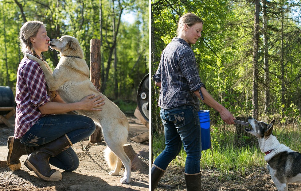 girls with dogs (combined image)