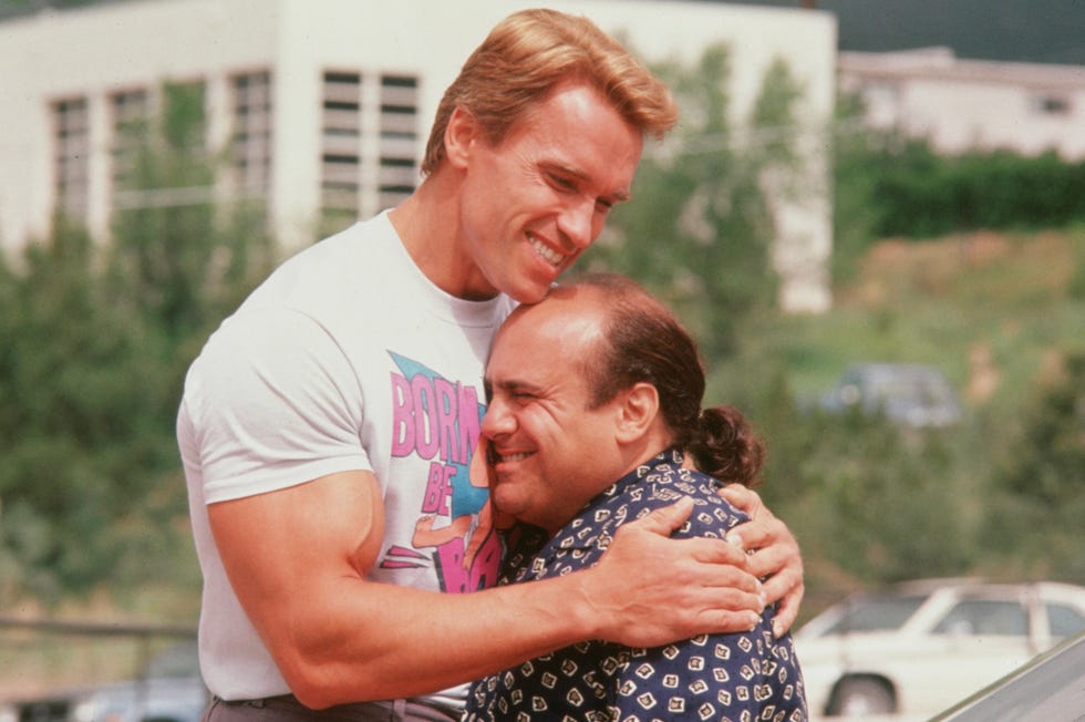 Arnold Schwarzenegger and Danny DeVito share Twins reunion