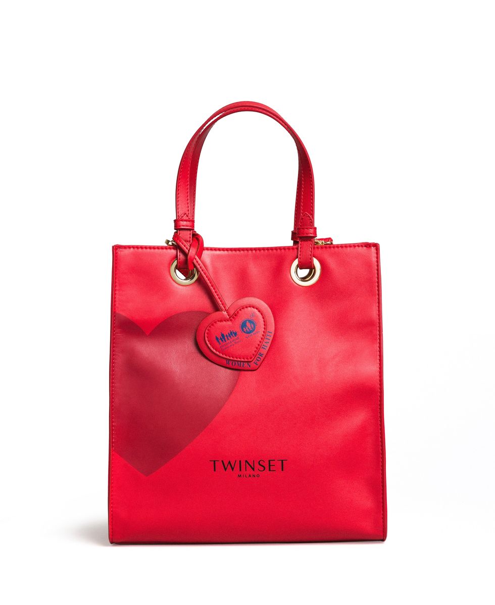 Handbag, Bag, Red, Product, Fashion accessory, Shoulder bag, Pink, Material property, Leather, Font, 