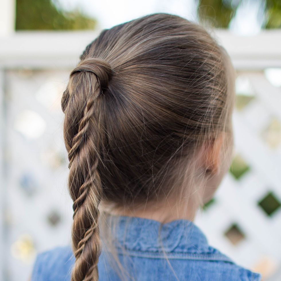 twist wrap ponytail easy kids hairstyles