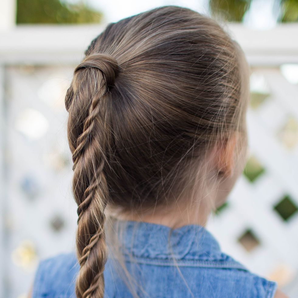 twist wrap ponytail easy kids hairstyles
