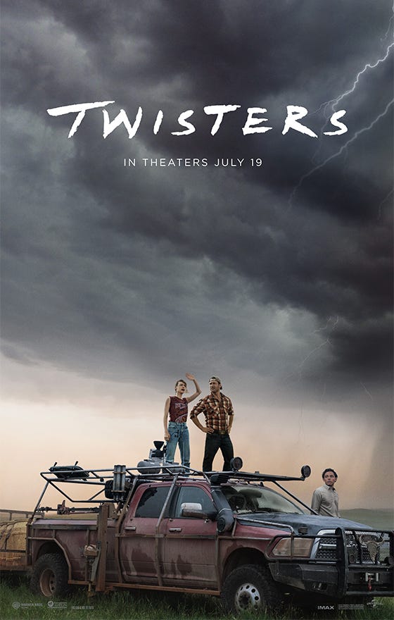 Glen Powell, Daisy Edgar-Jones, and Anthony Ramos star in the follow-up to the 1996 tornado thriller, Twister.