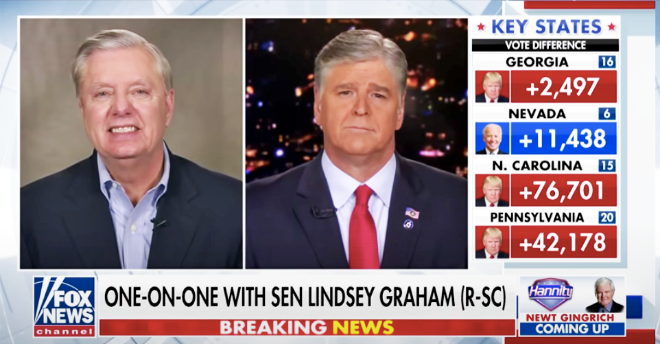 Lindsey Graham Says Trump Stealing Pennsylvania Election Is 'On the Table'