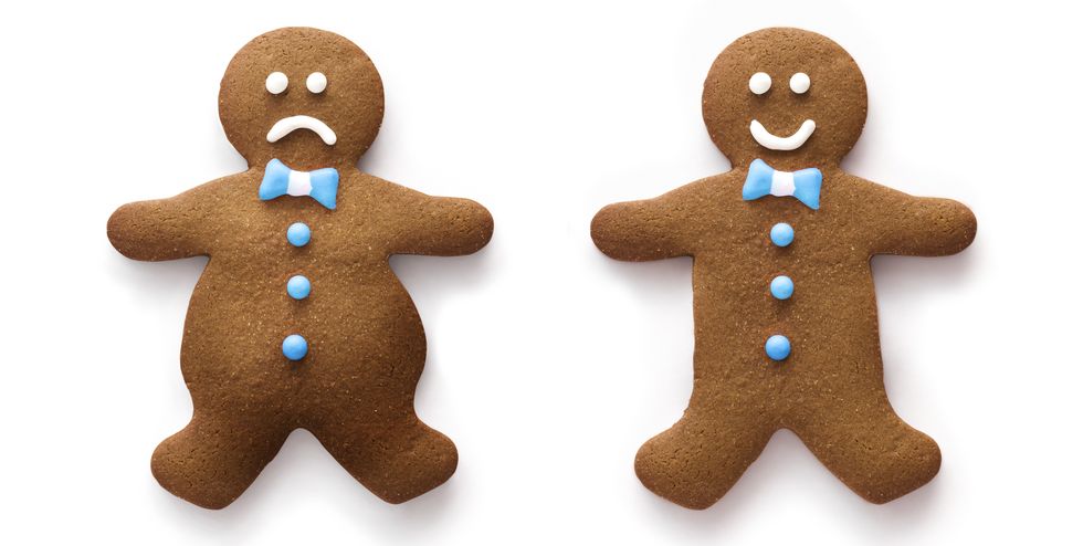 Two gingerbread men