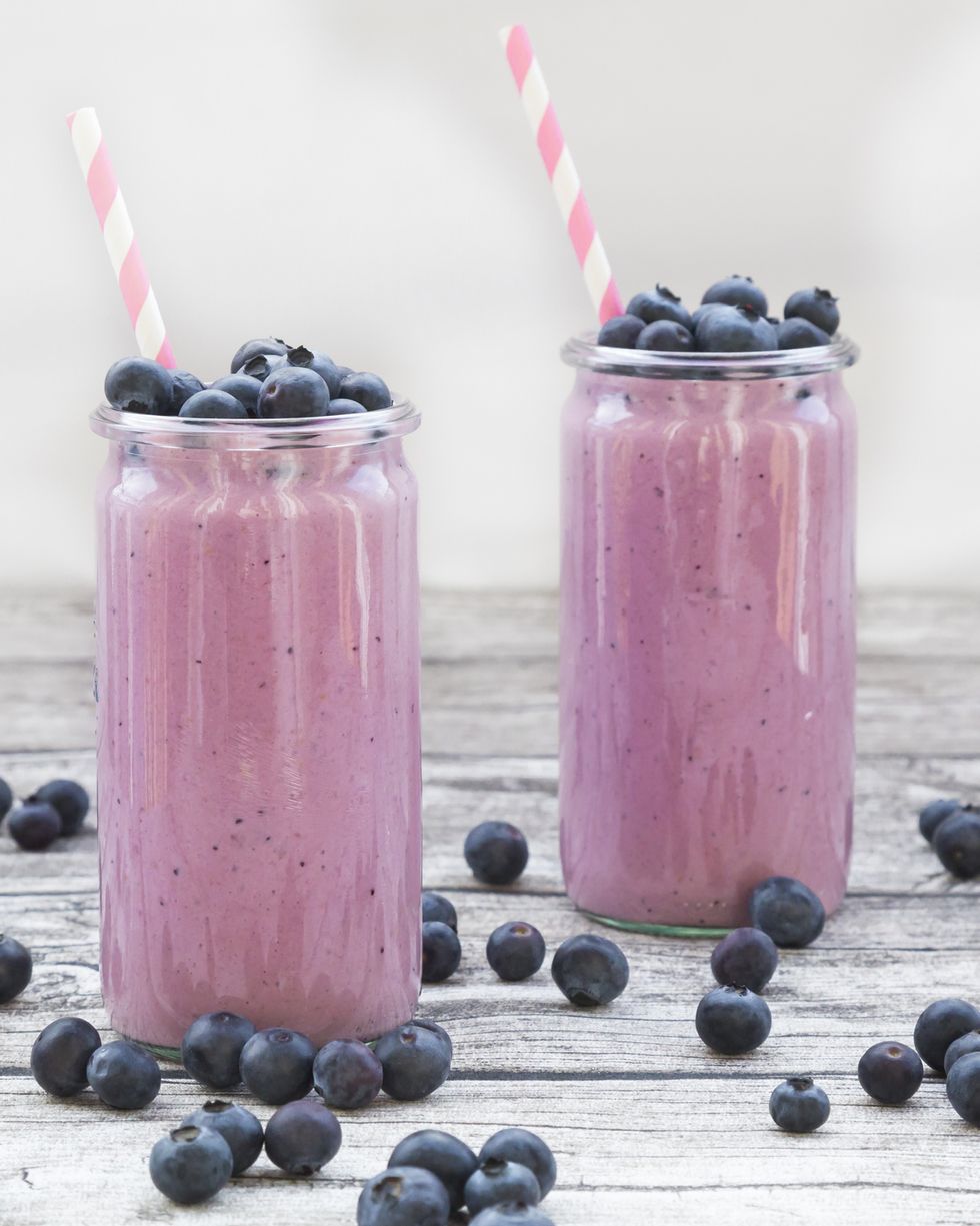 healthy smoothie recipes peach blueberry smoothie
