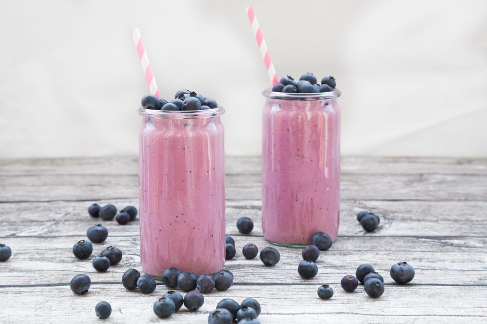 healthy smoothie recipes peach blueberry smoothie
