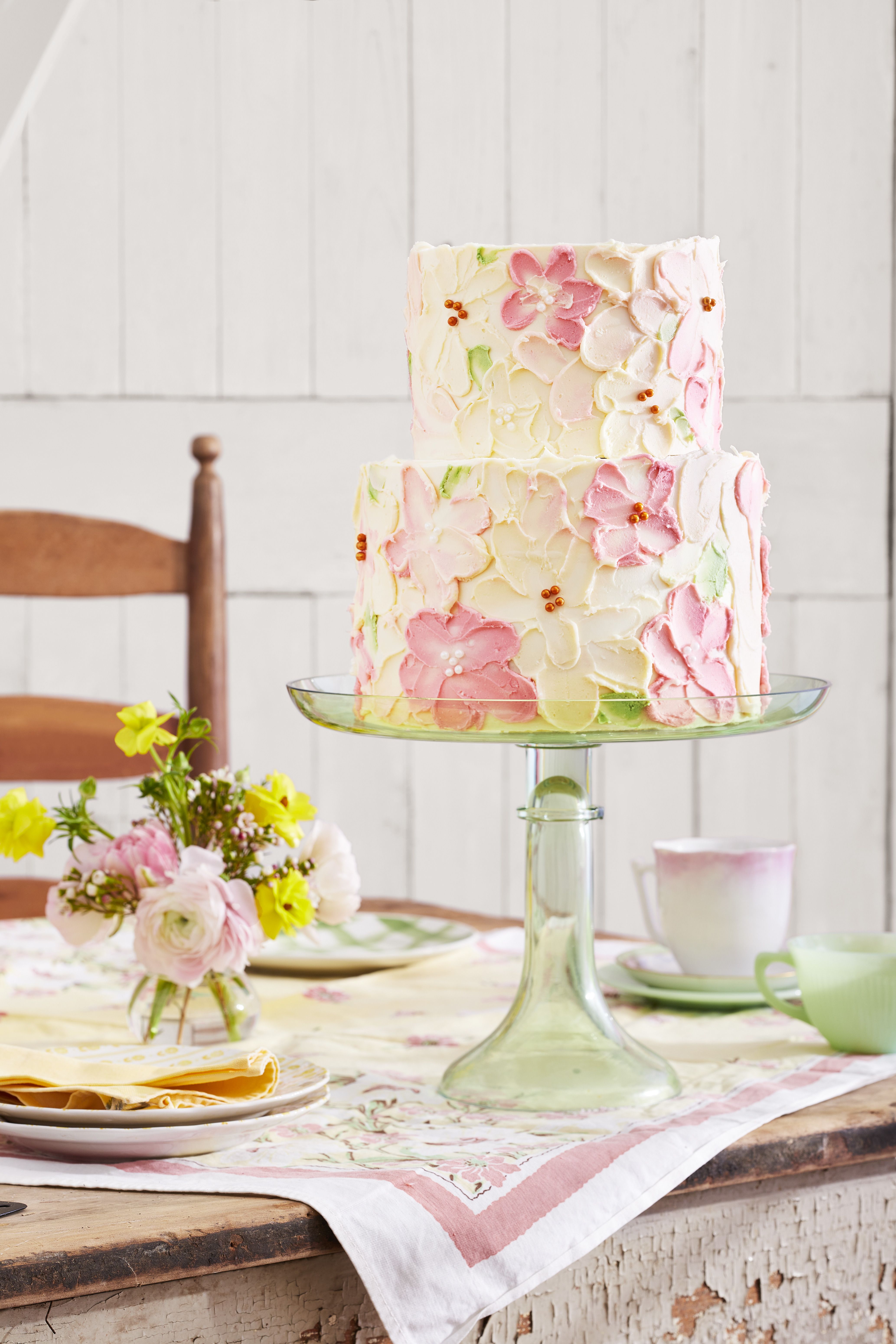 Four Tier Buttercream Wedding Cake — Skazka Cakes