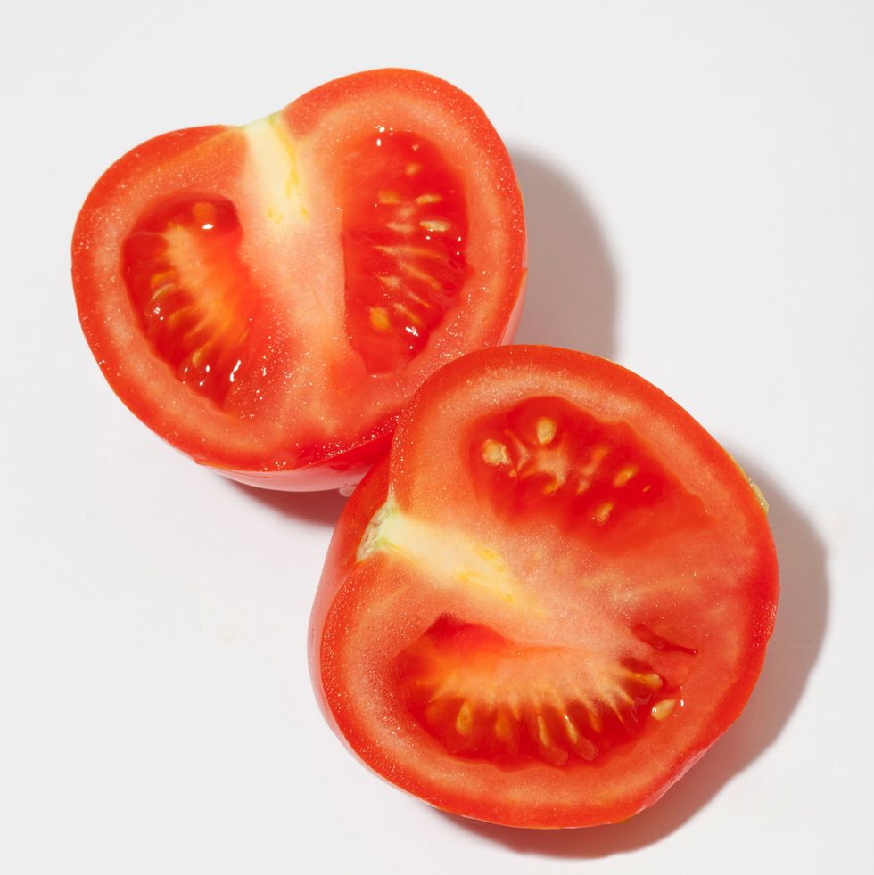 two tomato halves