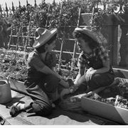 college students at a victory garden