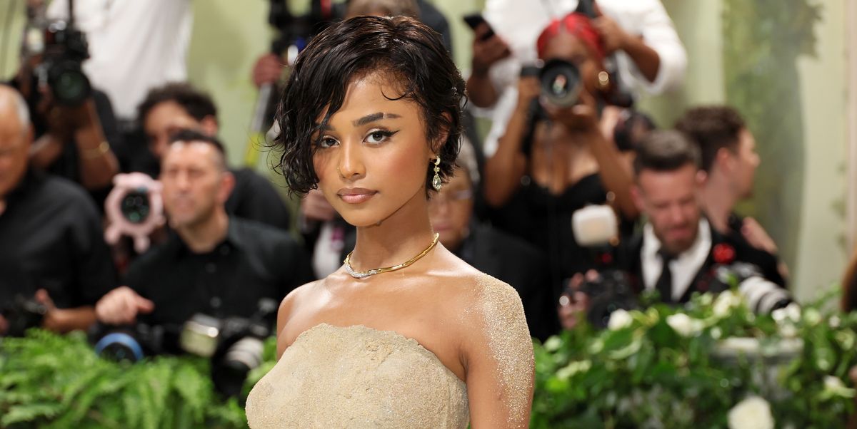 Tyla Arrived at the 2024 Met Gala in a Dress That's Basically a Cast of Her Body