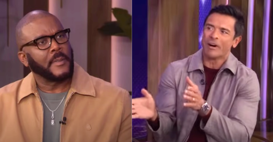 tyler perry movie mark consuelos walks off live instagram