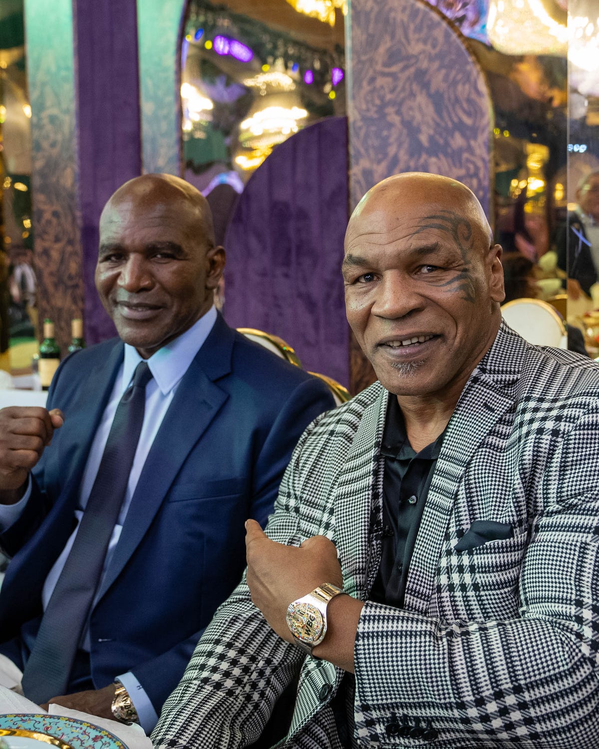 Mike Tyson and Evander Holyfield Hang Out 27 Years After 'Bite Fight'