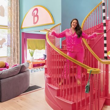 barbie dreamhouse and ryan gossling and margot robbie