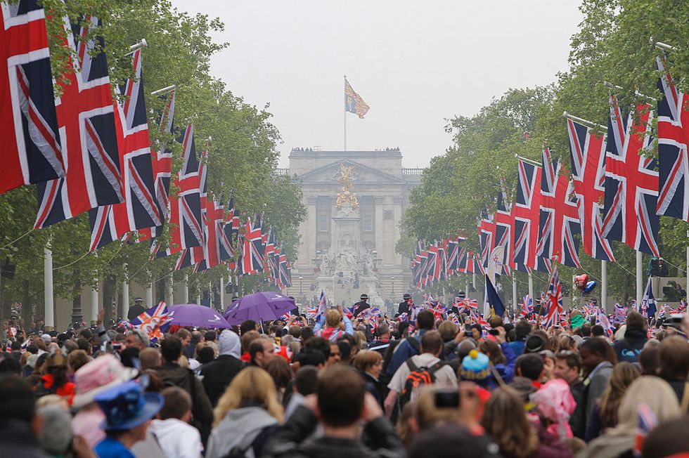 thousands of well wishers from around the world have flocked to london to witness the wedding of prince william and princess catherine on april 29, 2011 in london, england