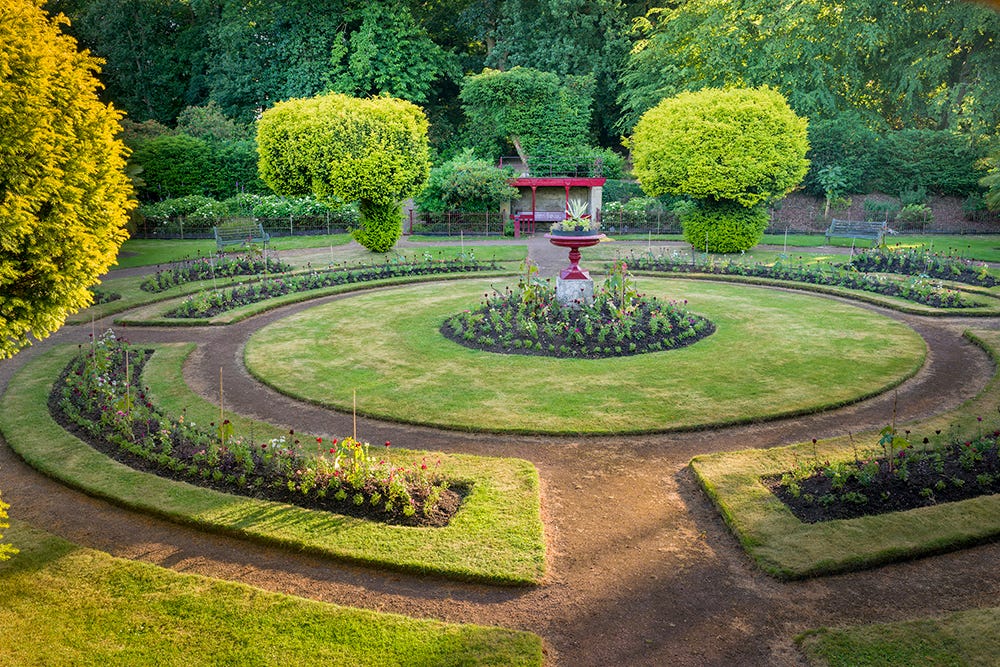 uk gardens   the victorian flower garden at wentworth castle gardens, yorkshire