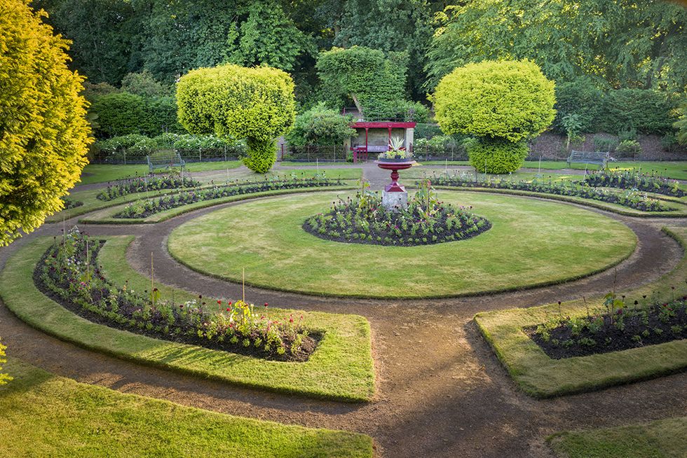 uk gardens   the victorian flower garden at wentworth castle gardens, yorkshire