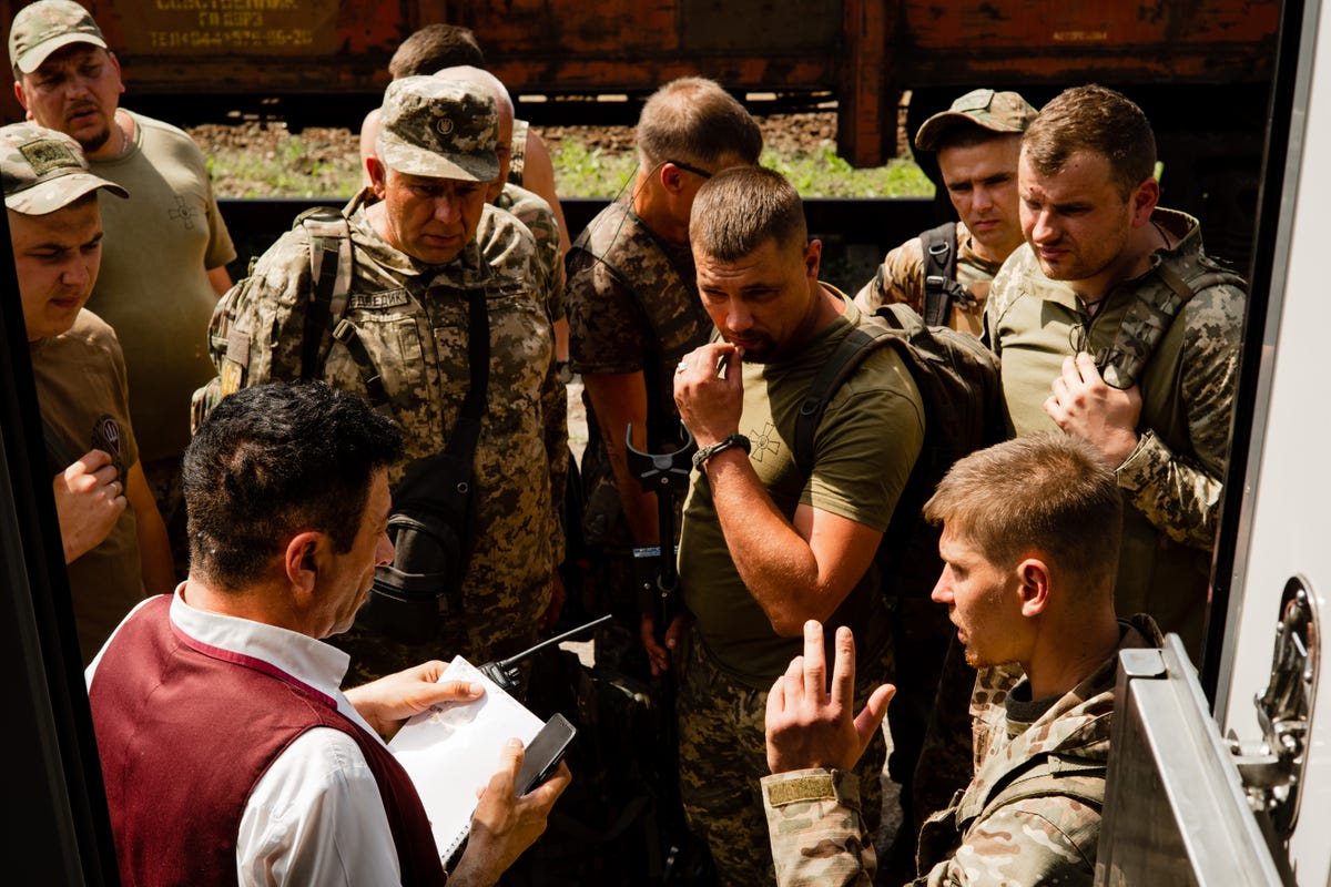 The Last Train Stop Before Heading to Ukraine's War