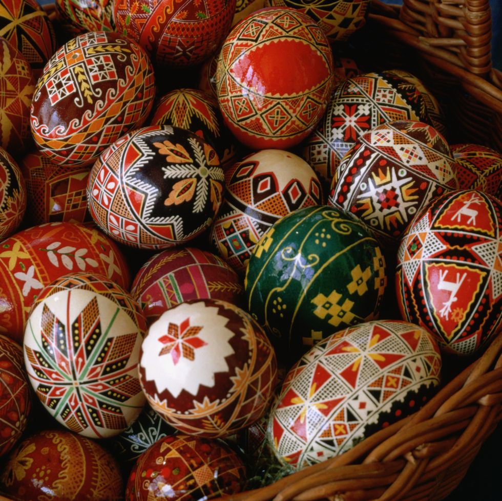 ukrainian pysanky eggs