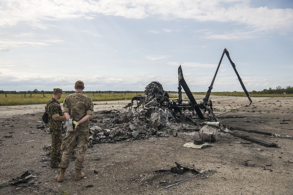consequences of hostilities at the gostomel airfield near kyiv during russia's invasion of ukraine