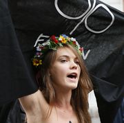 FRANCE-POLITICS-FEMEN-DEMO