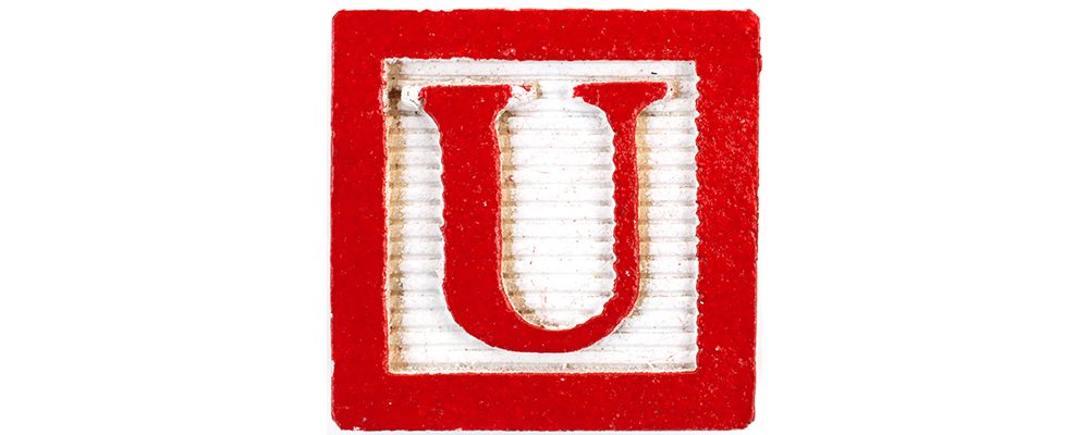 Letter U