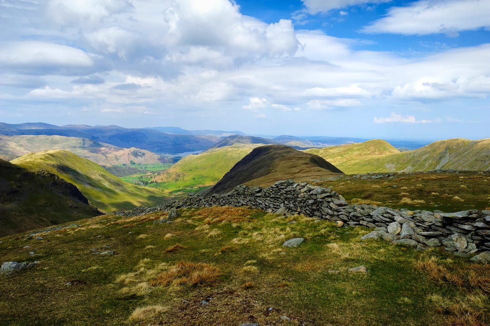 a view over the fells of ullswater