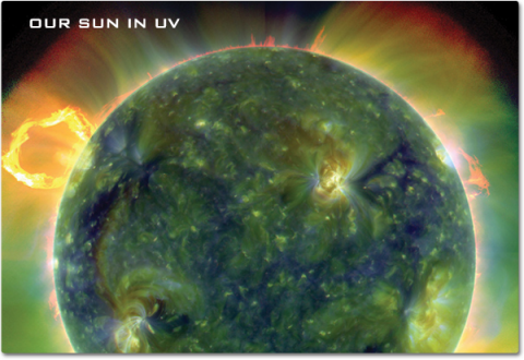 sun in ultraviolet nasa image