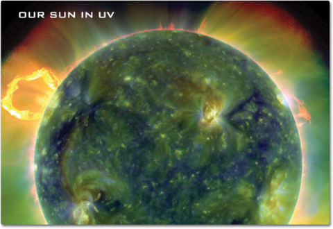 how light travels sun in ultraviolet nasa image
