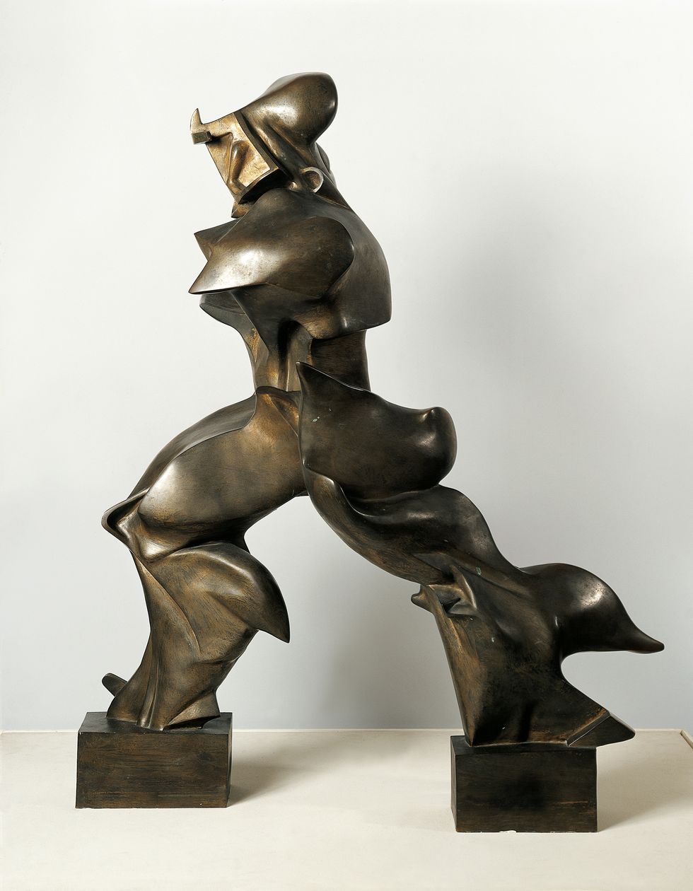 unspecified   circa 2002  unique forms of continuity in space, 1913, by umberto boccioni 1882 1916 photo by deagostinigetty images