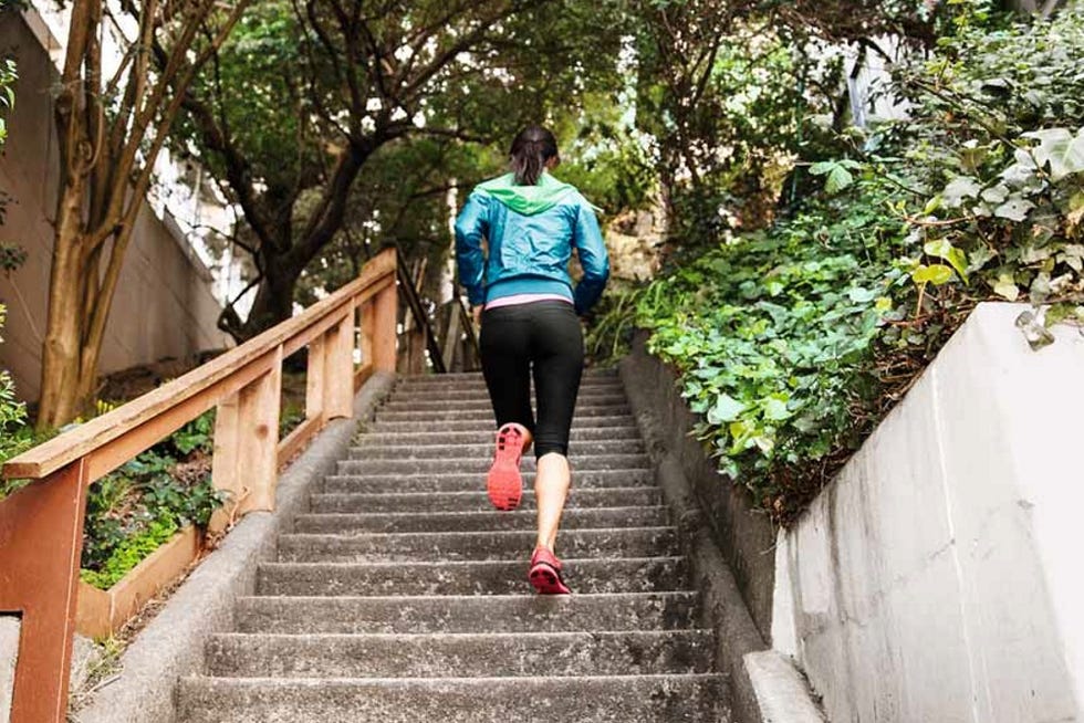 un buon allenamento correre sulle scale