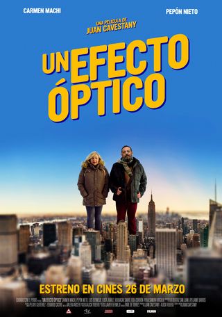 cartel de "un efecto óptico"