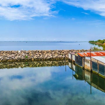 Sky, Water, Reflection, Nature, Water resources, Cloud, Waterway, Sea, Coast, Ocean, 