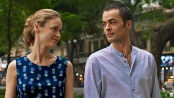 Inez Bjorg David y Nilolai Kinski en la pelicula Un verano en Vietnam