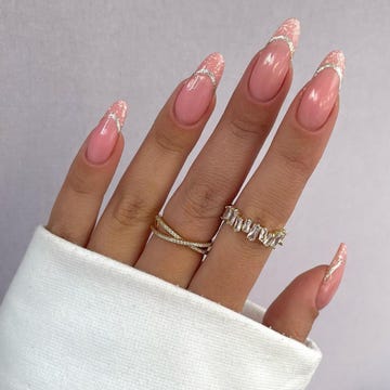 uñas Navidad la manicura francesa perfecta para navidad
