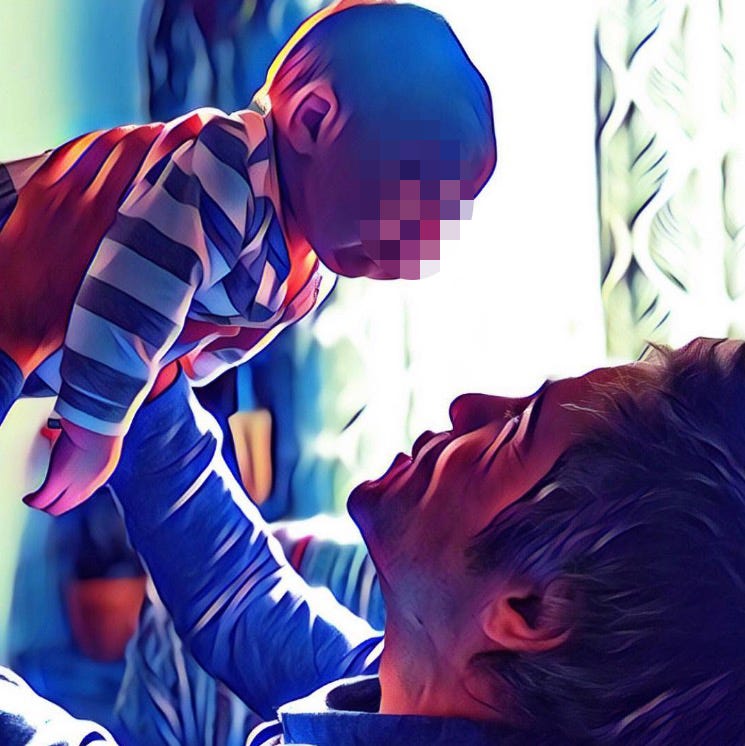 Electric blue, Child, Ear, 