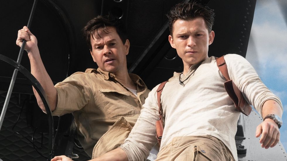 uncharted tom holland mark wahlberg