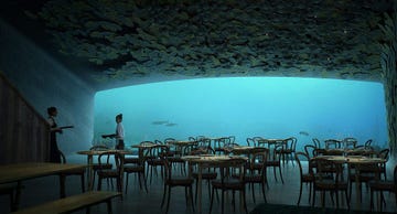 Restaurant, Room, Sky, Sea, Table, Vacation, Building, Business, Tourism, 