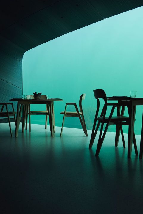 Blue, Water, Furniture, Chair, Light, Turquoise, Sky, Table, Atmosphere, Room, 
